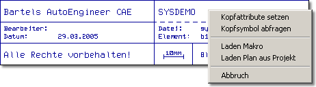 BAE Version 6.6: Schaltplaneditor: Über Bibliotheksdefintion frei programmierbare Symbolkontextmenüs